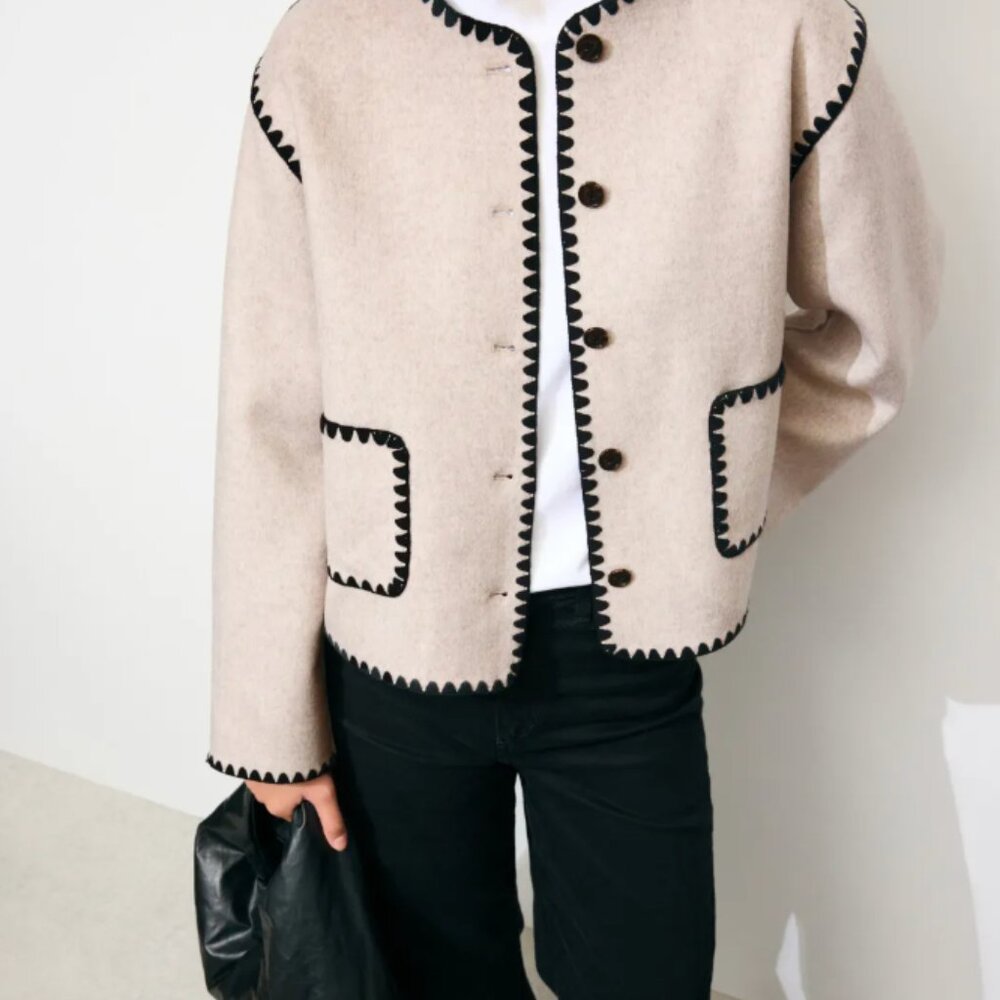 Rails Melanie Jacket wool cream taupe